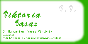 viktoria vasas business card
