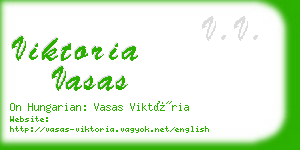 viktoria vasas business card